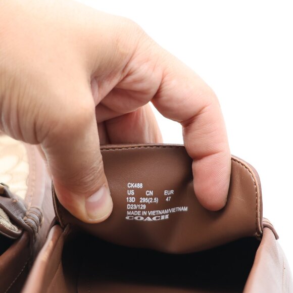 Coach Brooks Loafer In Signature Jacquard Men's Size 13 D Slip on Loafers - Picture 3 of 9